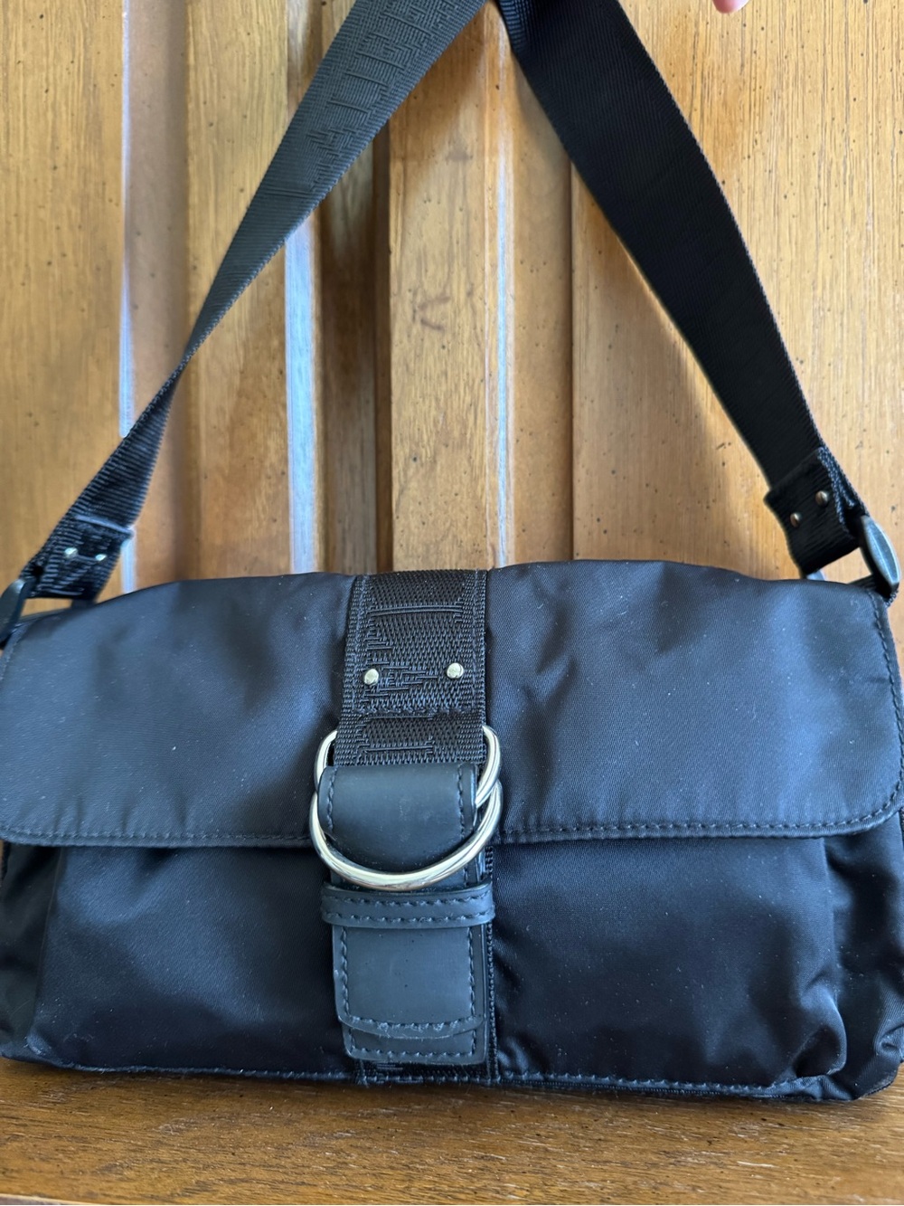 LAUREN Ralph Lauren Black Nylon Shoulder/ Hand Bag - Picture 10 of 10